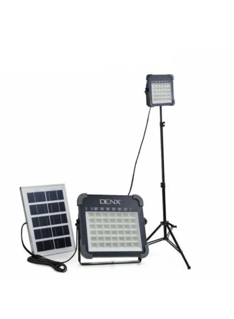 Dinex Powerful solar-powered LED flashlight with high brightness and a large 7200mAh battery, suitable for outdoor use. - Image 3