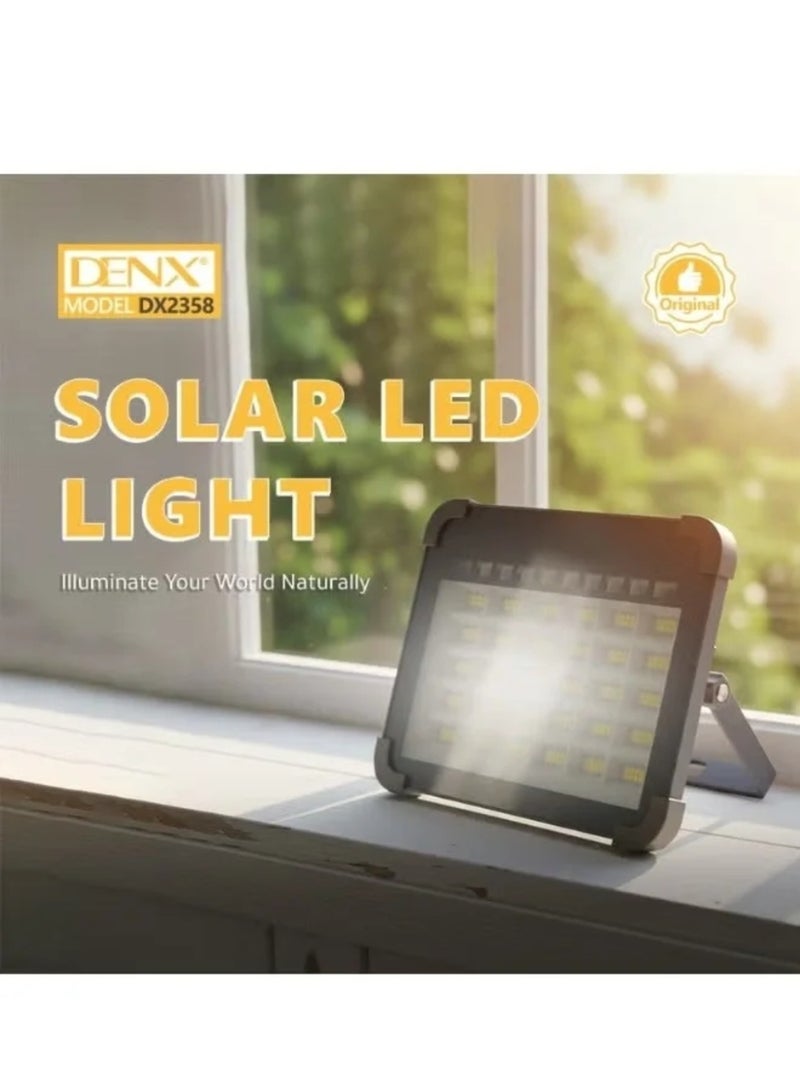 Dinex Powerful solar-powered LED flashlight with high brightness and a large 7200mAh battery, suitable for outdoor use. - Image 4