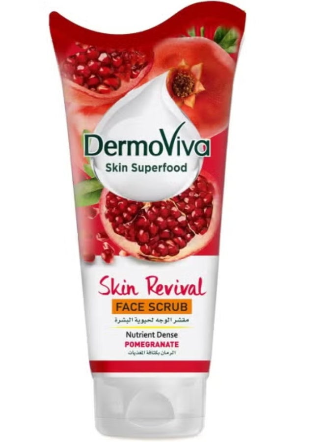 DermoViva Skin Pomegranate Face Scrub 150ml - Image 1