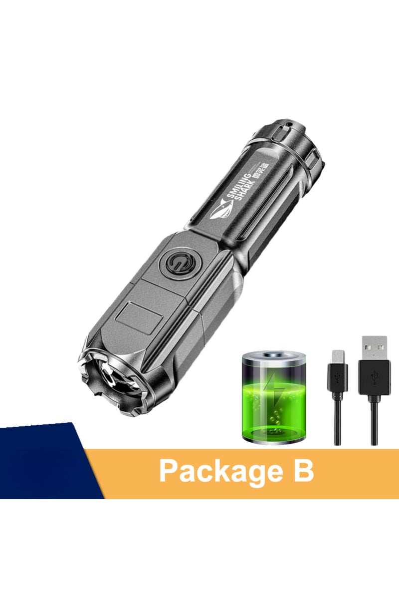 1PC Powerful LED Flashlight Rechargeable USB 18650 Waterproof Zoom Fishing Hunting 100000 Lumens Tac