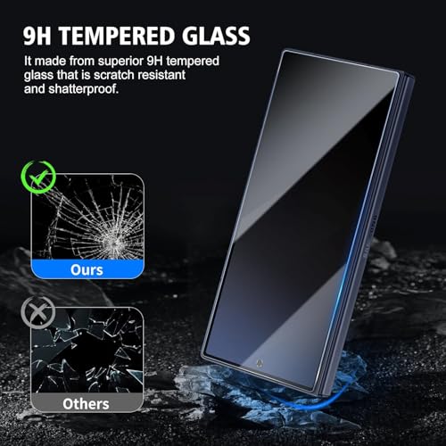 STP FEEL® Premium Grade Privacy Tempered Glass Screen Protector Guard Compatible for Samsung Z Fold 7 5G (6.82 Inch, Pack of 1) Full Edge to Edge Coverage Anti-Spy/Anti-Peeping 9H Hardness - Image 4