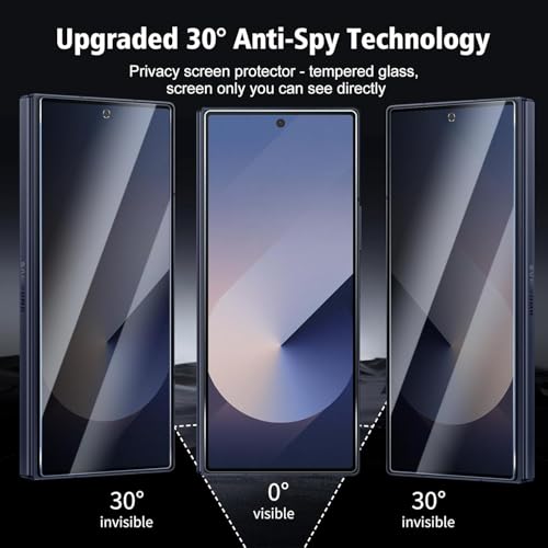 STP FEEL® Premium Grade Privacy Tempered Glass Screen Protector Guard Compatible for Samsung Z Fold 7 5G (6.82 Inch, Pack of 1) Full Edge to Edge Coverage Anti-Spy/Anti-Peeping 9H Hardness - Image 5