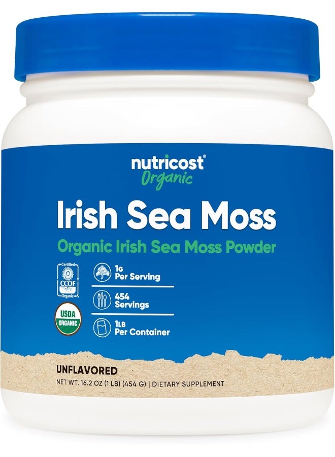 مسحوق الطحلب الأيرلندي العضوي 1 رطل - خالي من الغلوتين، غير معدل وراثيًا، صديق للنباتيين - Image 1