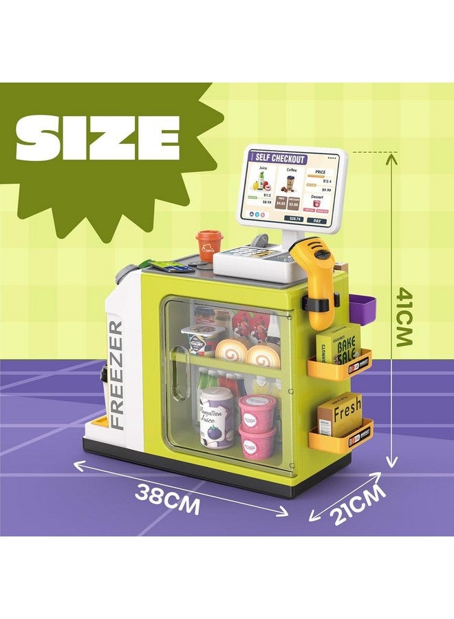 FunBlast Super Market Shopping Play Set Toys for Kids - Fast Food Play Set Toys for Girls, Pretend Play Toys for Kids Girls, Role Play Toys for 3+ Years Kids Girls Boys (46 Pcs) - Image 2