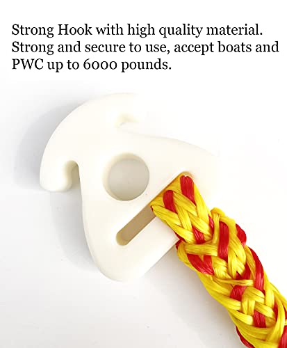 DockMoor Boat Tube Tow Rope Quick Connector,Water Towable Tubes Rope Connector for Tubing,Skiing,Wakeboarding with Seadoo,Jet ski,Waverunner - Image 3