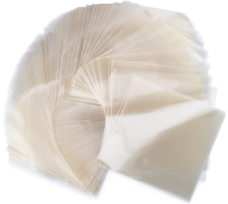 Crinklee Clear Caramel, Candy and Chocolate Wrappers, Natural Cellophane, 1000 Square Sheets, 5x5 Inches - Image 3