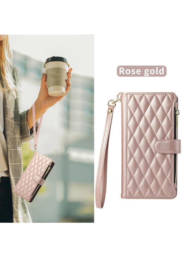 اس-توب جراب هاتف Redmi K40 محفظة جلدية بسحاب معيني الشكل - Image 2