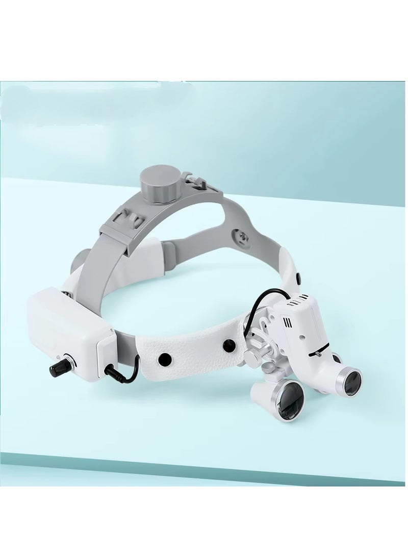 مصباح أمامي للأسنان 5 وات LED، مصباح أمامي عالي الجودة بتكبير 5 وات، مع عدسة مكبرة طبية للأنف والأذن والحنجرة 2.5X 3.5X من النوع الجراحي البصري - Image 1