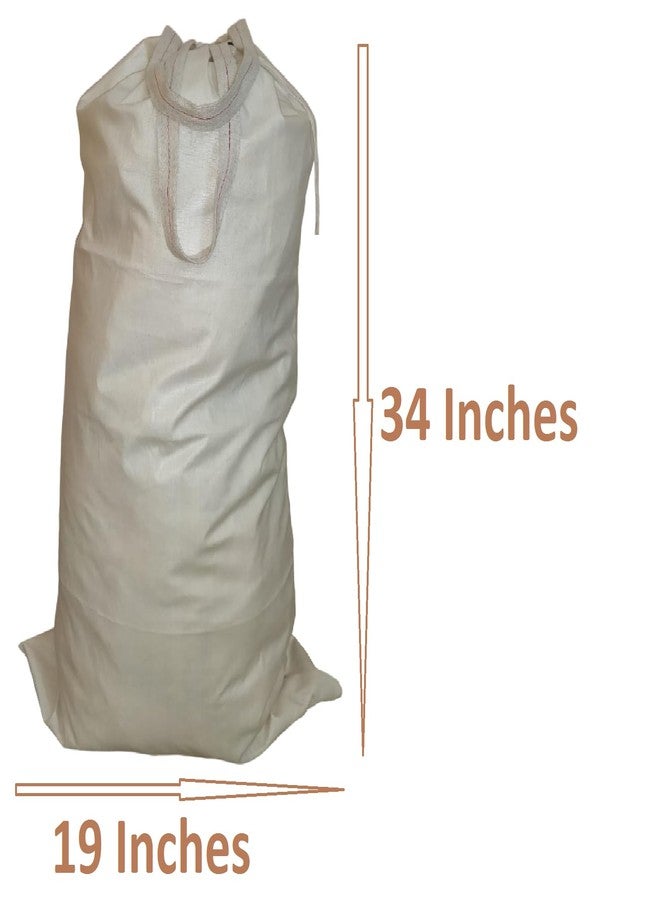 WUD 2 Pcs Laundry Peg Bag for Laundry Clothes with Strong Handles, Material -Cotton - Image 3
