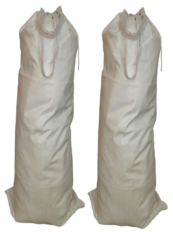 WUD 2 Pcs Laundry Peg Bag for Laundry Clothes with Strong Handles, Material -Cotton - Image 1