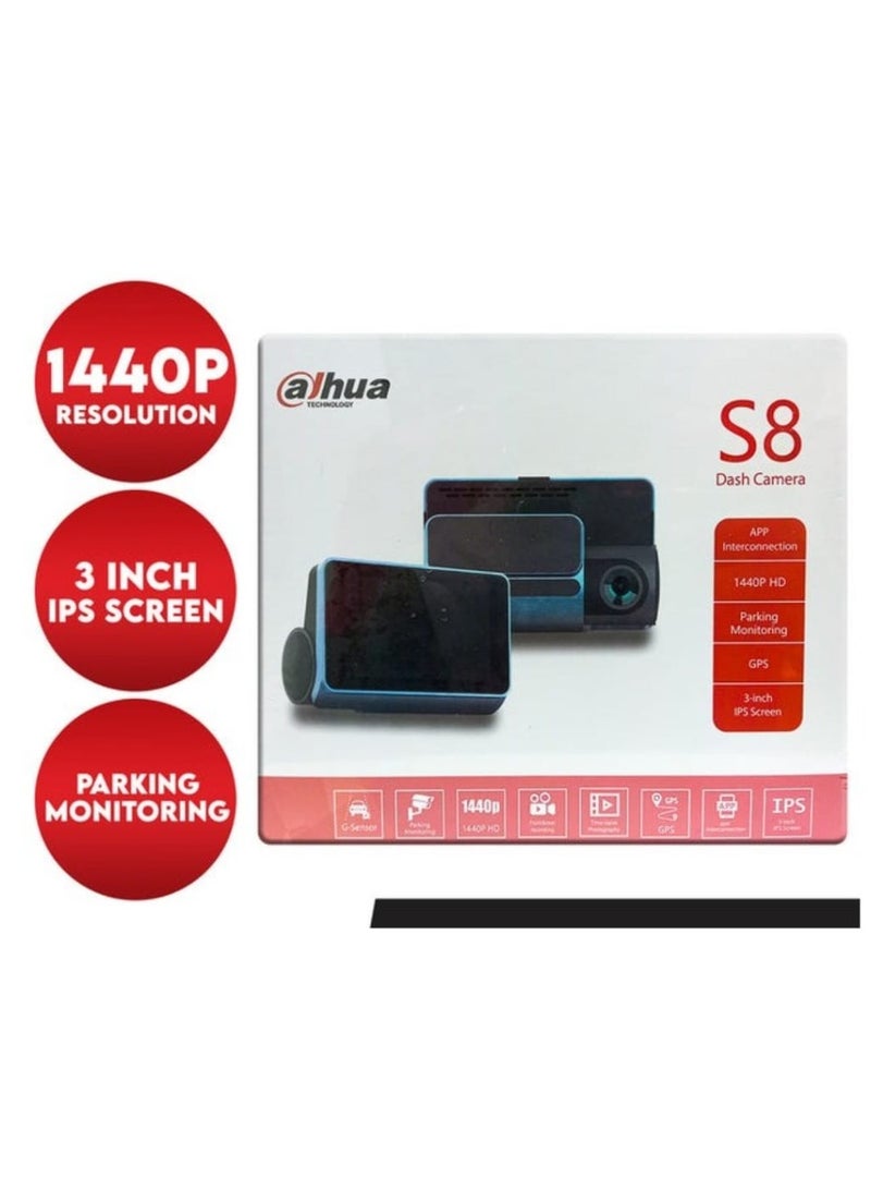 Dahua S8 Dash Camera – High-Resolution 1440P Car DVR with Advanced Features - Image 2