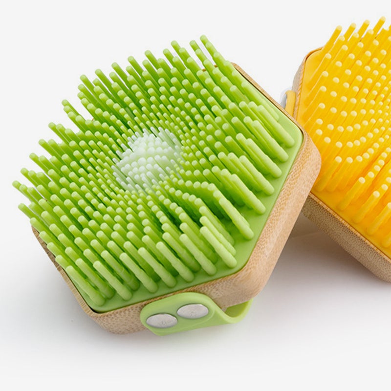 2pcs Silicone Bath Brush Bathing Body Shower Scrubber Portable Bath Brush Shower Brush - Image 5