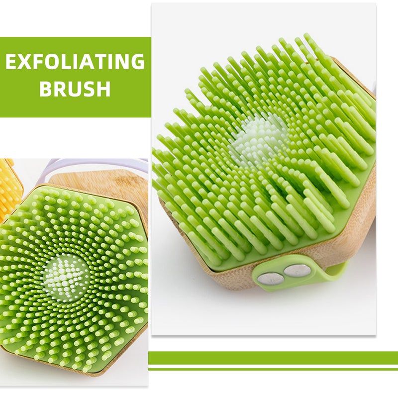 2pcs Silicone Bath Brush Bathing Body Shower Scrubber Portable Bath Brush Shower Brush - Image 2