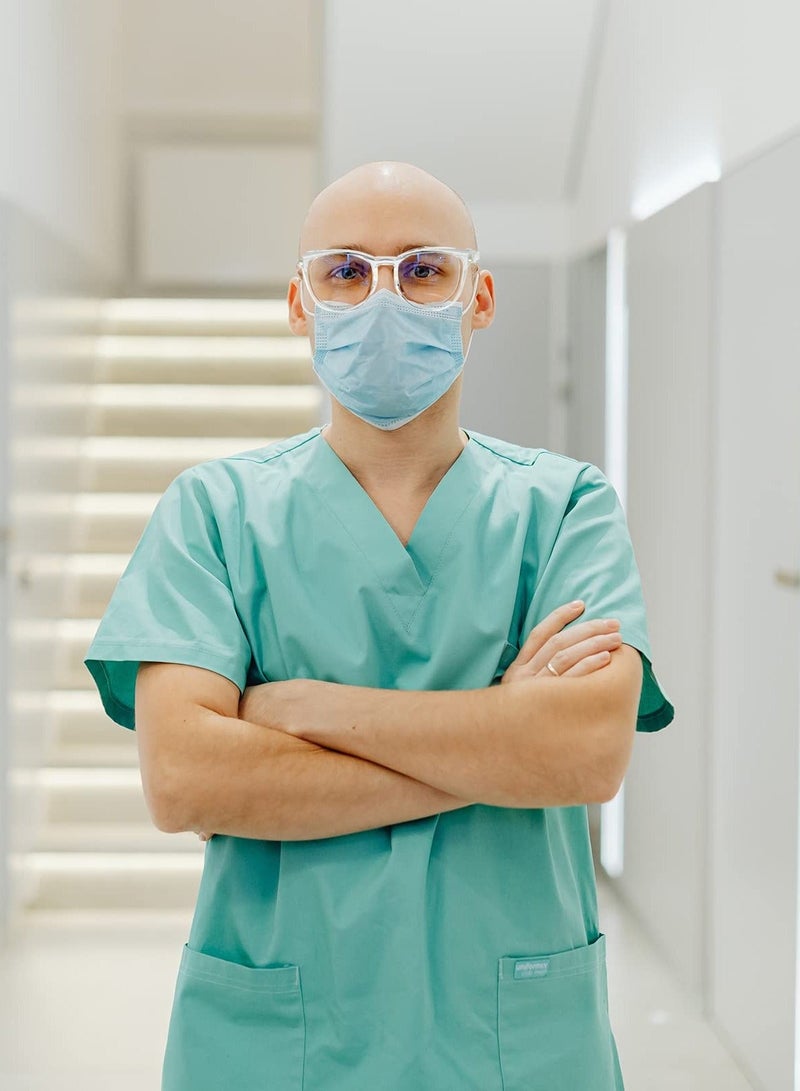 Safety Glasses for Men Women Nurses Anti Fog Stylish Fashion Comfortable Goggles with Side Shields Eye Protection for Adult - Image 2