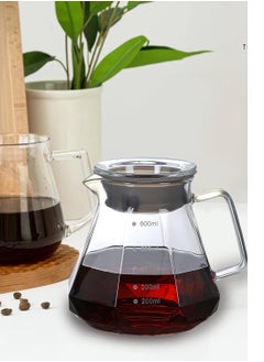 ADAK Diamond Design Glass Coffee Server, 600ml (20oz) Pour Over Coffee Pot with Lid for Drip Coffee Makers, V60 Glass Coffee Server, Coffee Dripper - pzsku/Z086C9D4DE63EF2A99CF9Z/45/_/1739110552/0baa273f-3a50-4a74-993e-37f78edec76e