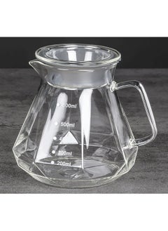 ADAK Diamond Design Glass Coffee Server, 600ml (20oz) Pour Over Coffee Pot with Lid for Drip Coffee Makers, V60 Glass Coffee Server, Coffee Dripper - pzsku/Z086C9D4DE63EF2A99CF9Z/45/_/1739110612/858e19d6-9429-4668-a9ba-28d5cf68adf5