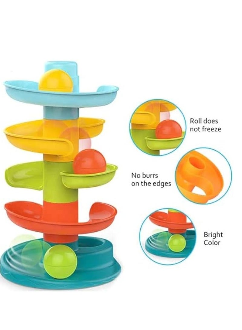 ممز بلانيت لعبة برج الكرات المتدحرجة المتينة للأطفال - متعة لا نهائية للرضع والأطفال الصغار لتعزيز التطور الحسي والحركي - ألعاب تعليمية لتنمية المهارات الحركية الدقيقة والإدراكية - ألعاب أطفال تفاعلية مثالية كهدية - ألعاب منتسوري للتعليم المبكر وتطوير الذكاء_ هديه للاطفال _لعبه تسليه للاطفال _ العاب اطفال - Image 2