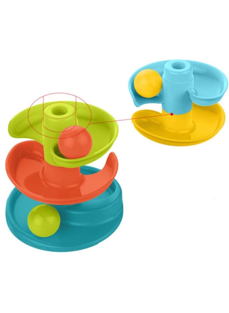 ممز بلانيت لعبة برج الكرات المتدحرجة المتينة للأطفال - متعة لا نهائية للرضع والأطفال الصغار لتعزيز التطور الحسي والحركي - ألعاب تعليمية لتنمية المهارات الحركية الدقيقة والإدراكية - ألعاب أطفال تفاعلية مثالية كهدية - ألعاب منتسوري للتعليم المبكر وتطوير الذكاء_ هديه للاطفال _لعبه تسليه للاطفال _ العاب اطفال - Image 5