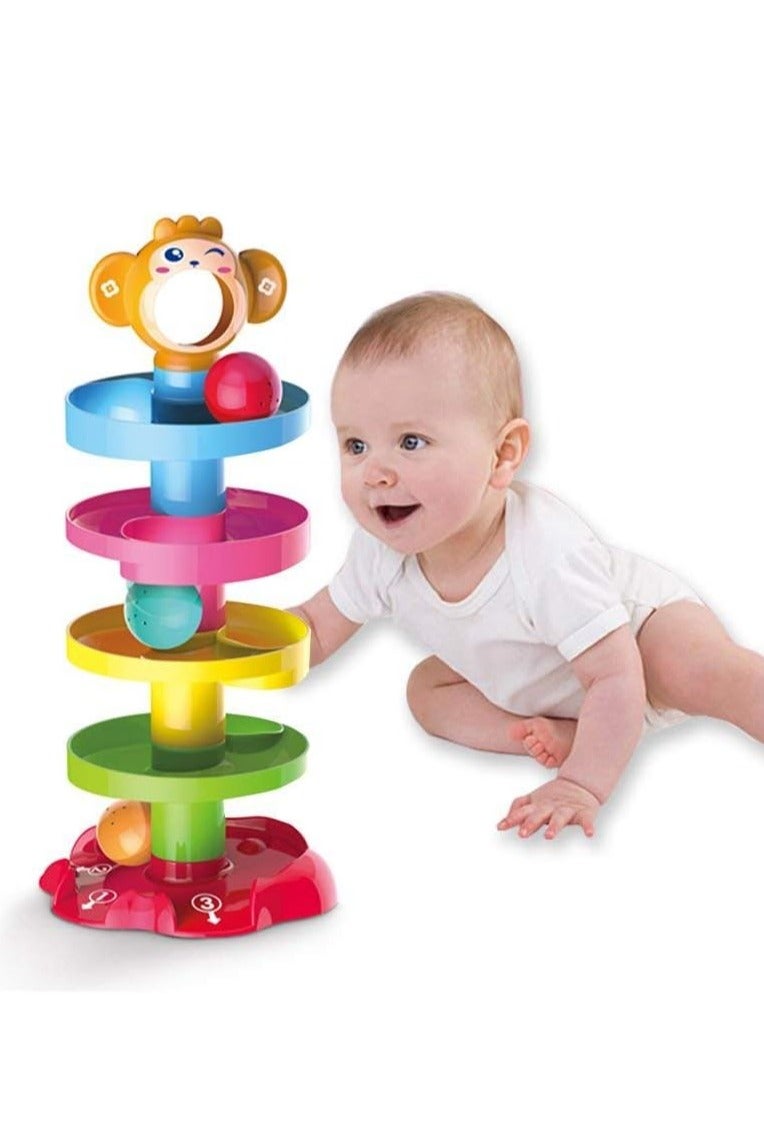 ممز بلانيت لعبة برج الكرات المتدحرجة المتينة للأطفال - متعة لا نهائية للرضع والأطفال الصغار لتعزيز التطور الحسي والحركي - ألعاب تعليمية لتنمية المهارات الحركية الدقيقة والإدراكية - ألعاب أطفال تفاعلية مثالية كهدية - ألعاب منتسوري للتعليم المبكر وتطوير الذكاء_ هديه للاطفال _لعبه تسليه للاطفال _ العاب اطفال - Image 1