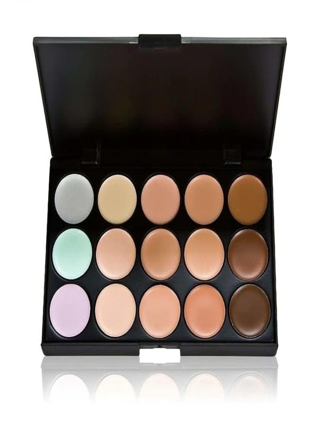 Trendy Styler 15-Color Cream Contour & Concealer Palette | Professional Face Sculpting & Highlighting Kit | Blendable, Full Coverage, Long-Lasting Formula for All Skin Tones - Image 3