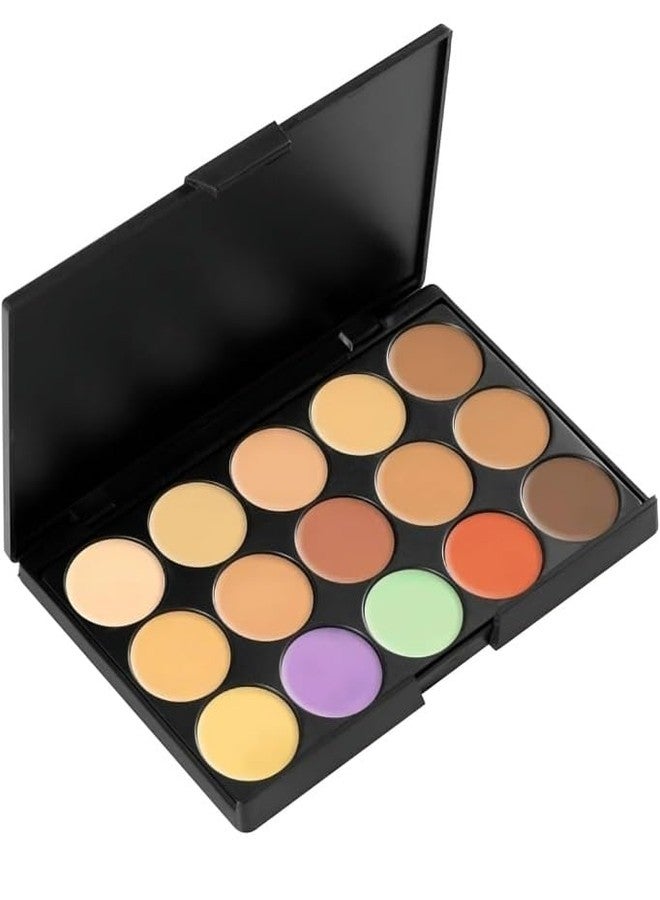 Trendy Styler 15-Color Cream Contour & Concealer Palette | Professional Face Sculpting & Highlighting Kit | Blendable, Full Coverage, Long-Lasting Formula for All Skin Tones - Image 5