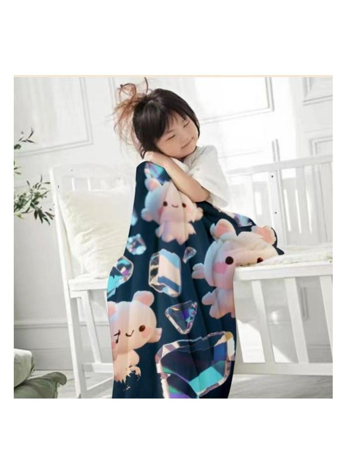 general Flannel thin blanket (warm and comfortable, suitable for sleep, gaming, dust removal and sandproof) 150cm*200cm - 575 - Image 3