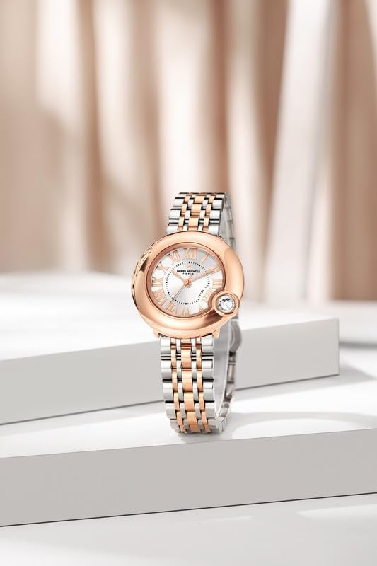 Daniel Hechter Paris Saint-Germain Collection Unique Watch for Women with Roman Indices and Stainless Steel Strap-DHW2005 - Image 3