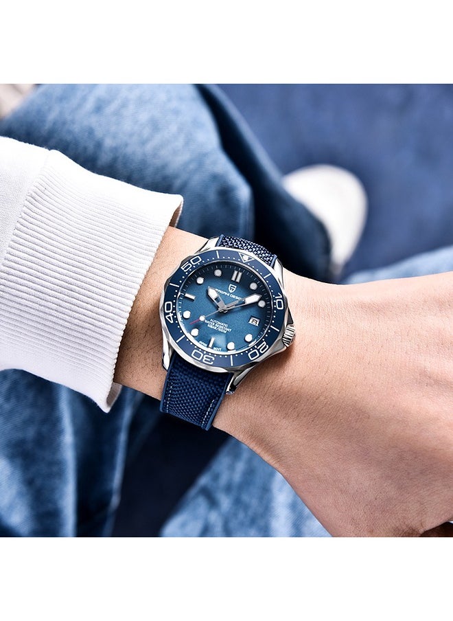 PAGANI DESIGN Men's Automatic Watches with Rubber Strap Sports Stainless Steel Wristwatches NH35A Movement Waterproof Wrist Watch for Men  - Image 2