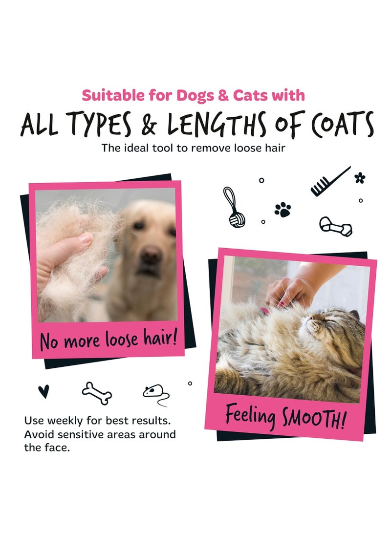 BUGALUGS Slicker dog brush for cats dogs and pets dog grooming brush for short medium and long hair Slicker Brush deshedding brush for dogs pet self cleaning dog brushes for grooming and cat comb - Image 5