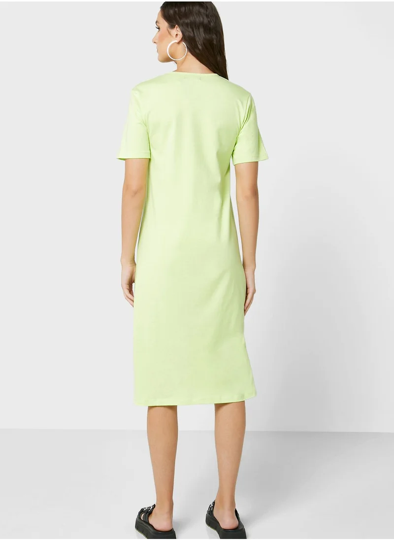 Ginger Basics Crew Neck T-shirt Dress