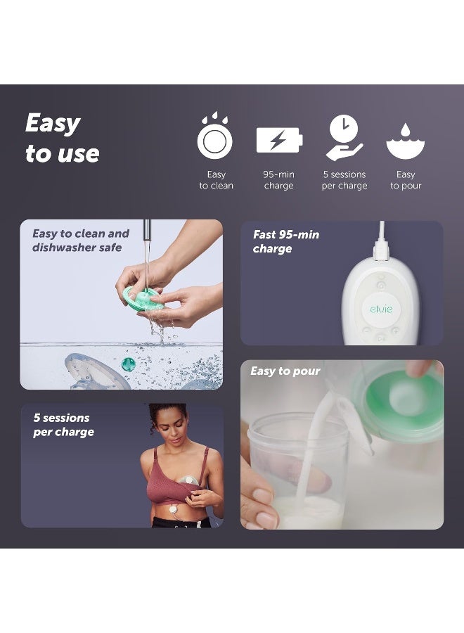 ايلفي Elvie Stride Hospital-Grade, App-Controlled Breast Pump - Image 5