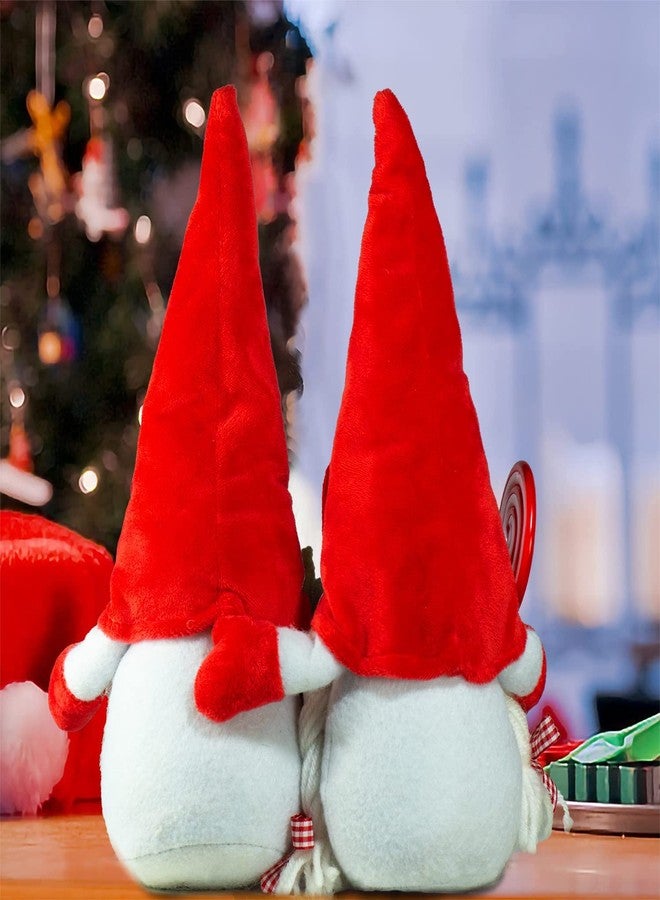BWFY Romantic Couple Gnomes Decor Swedish Tomte Gnomes 2PCS Scandinavian Gnomes Decorations Desktop Collectible Home Ornament Love for Men/Women - Image 3