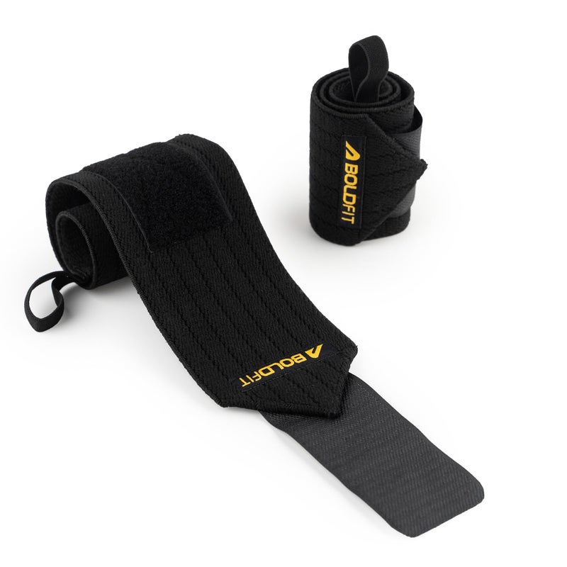 BOLDFIT Wrist Band for Gym Workout Wrist Support for Gym Straps for Men Hand Band Strap for Man Accessories for Men Workout Wrists Supporter wrap for Man Workouts Accessories for Women Hand Wraps - Image 1