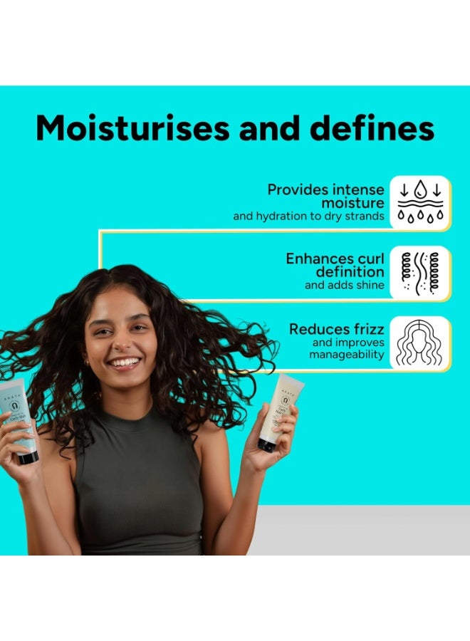 Arata Curl Styling Combo (Mini) For Curly, Frizzy & Dry Hair|Reduces Frizz | Moisturises & Hydrates Curls | Natural Hold | Sulphate, Paraben & Silicone Free | For Men & Women (50ml +50ml) - Image 4