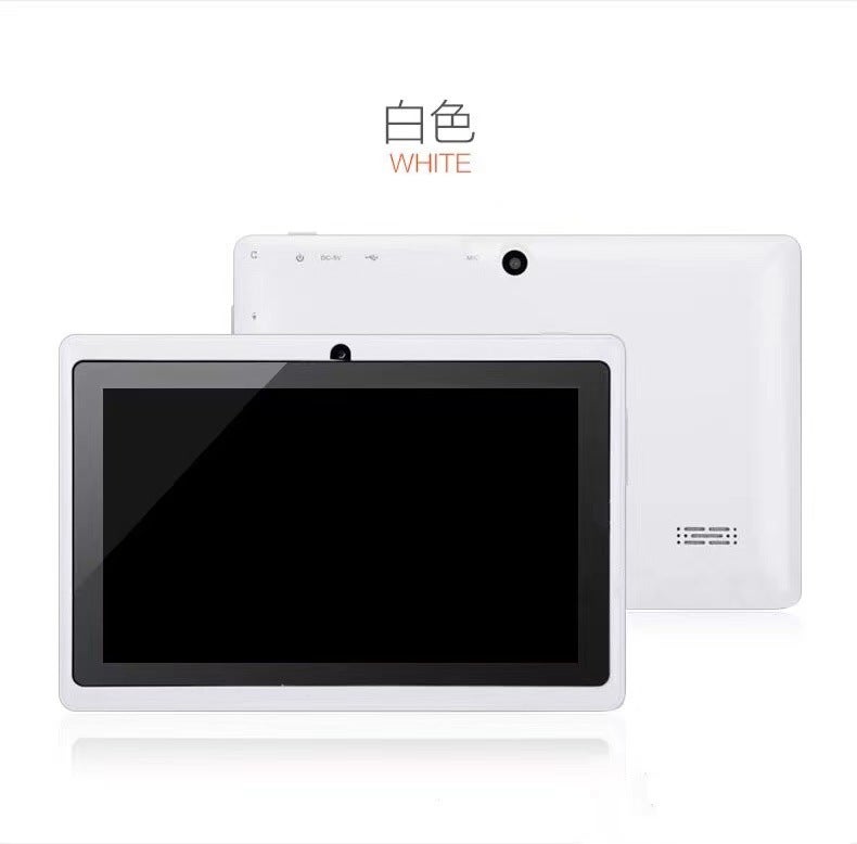 Q88 childrens tablet computer HD screen cross-border e-commerce for manufacturers wholesale direct supply of 7-inch tablet computer White 