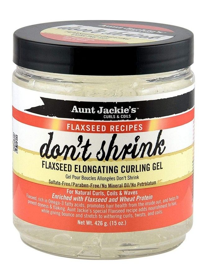 Aunt Jackie's Don'T Shrink Flaxseed Elongating Curling Gel 15 Oz (Pack Of 2) - Image 4