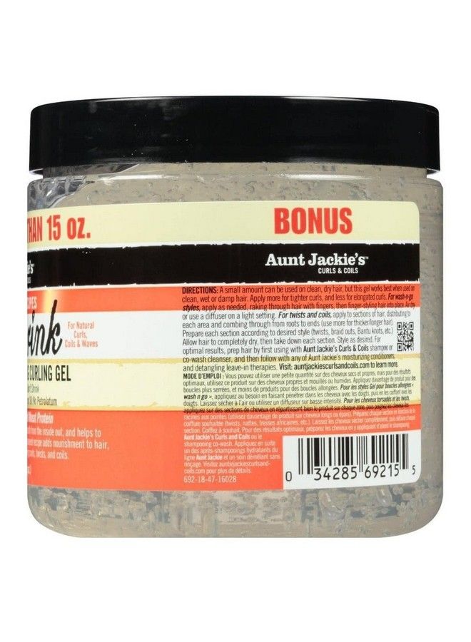Aunt Jackie's Don'T Shrink Flaxseed Elongating Curling Gel 15 Oz (Pack Of 2) - Image 3