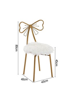 Generic FFD Gold Makeup Chair Stool Dressing Table Chair Butterfly Chair Dressing Table Stools Makeup Vanity Stool Makeup Chair  - Image 2