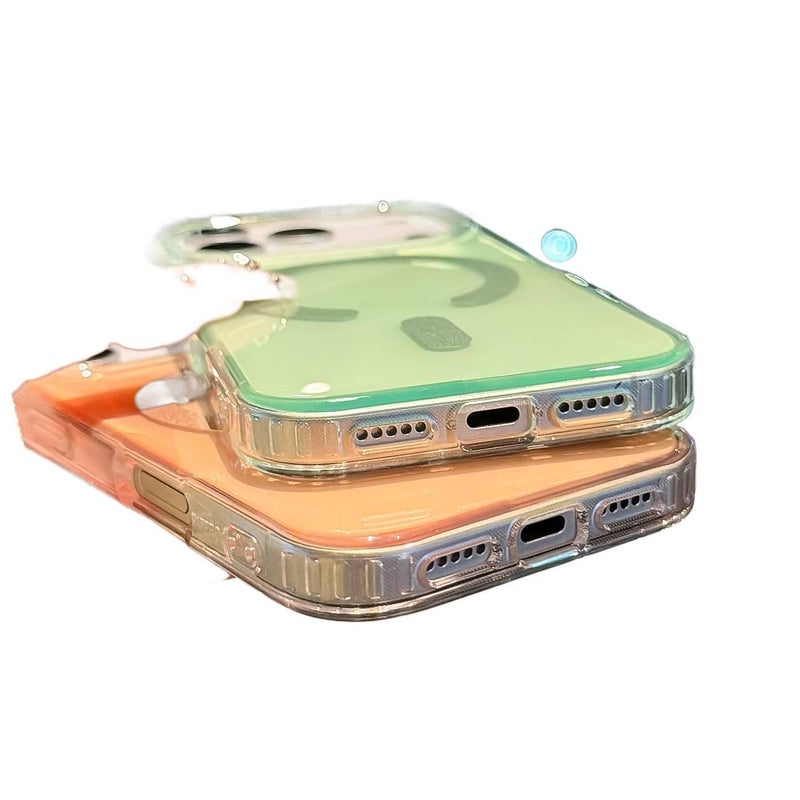 MagSafe iPhone 17 TPU Case Protective for 17 Air 17 Pro 17 Pro Max with Geometric Pattern and Anti Slip Grip in Green Grape Bubbles Colour - Image 5