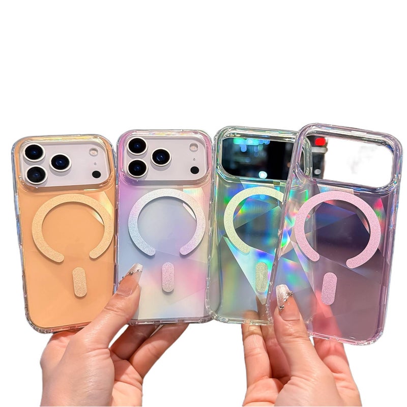 MagSafe iPhone 17 TPU Case Protective for 17 Air 17 Pro 17 Pro Max with Geometric Pattern and Anti Slip Grip in Green Grape Bubbles Colour - Image 2