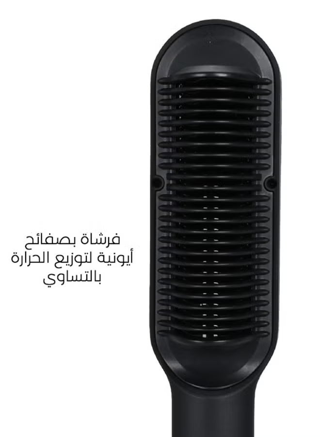 la belle Hair Straightening Pro Brush Black - Image 3