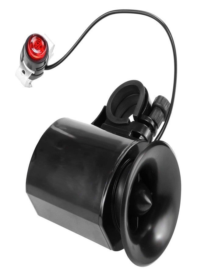 Inditradition Bicycle Siren Horn Bell 6 in 1 Alarm Sounds | 140 DB Sound, Waterproof, with Mounting Bracket (Black) - Image 3
