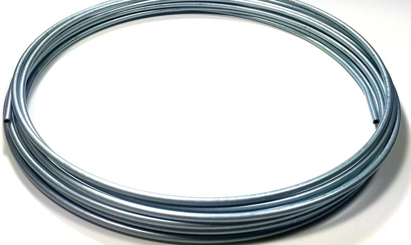 The Stop Shop Roll of 25 ft. Zinc Plated 1/4" O.D. Brake or Fuel Line Tubing Coil