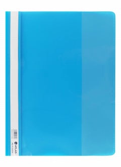ATLAS 12-Piece Flat Clear View Folder File Blue  - Image 2