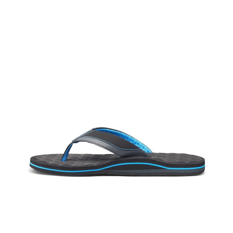 Reef Ripper Mens Beach Flip Flop, Soft Cushion Footbed, Water Friendly, Quick Dry, Black/Blue, 9 - Image 5