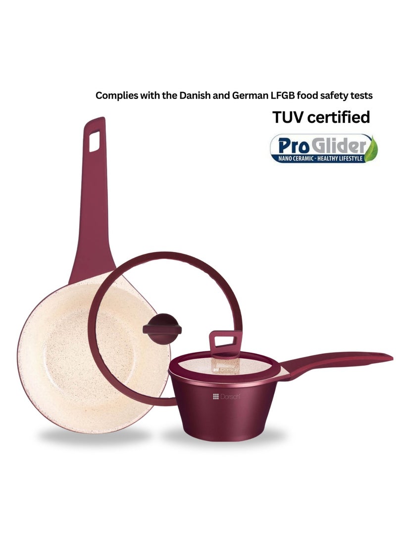 Dorsch Danish Design 18cm Sauce Pan - Non-Stick Ceramic Coating, PTFE Free, Scratch Resistant, TUV Certified, Induction Ready, Oven Safe, PFOA Free, Heat Distribution, Easy to Clean, Durable - Image 5