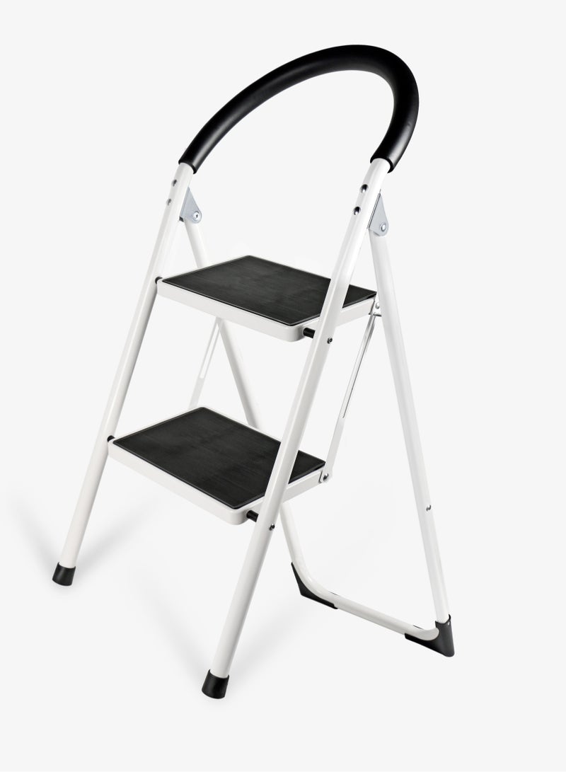 NAMSON NAMSON 2 STEP FOLDING STEEL LADDER R26902 – Durable & Stable | Lightweight Folding Ladder | Safe for Home & Office Use - Image 1