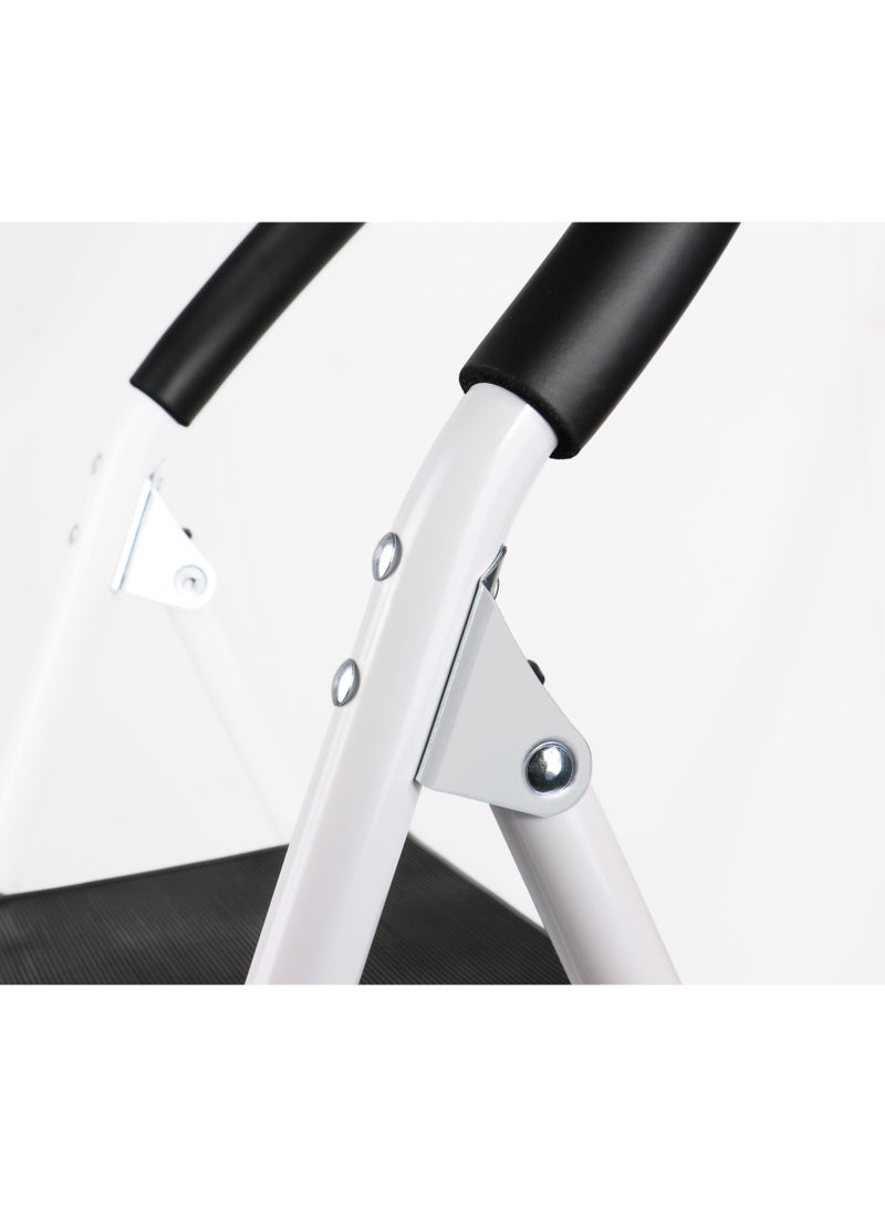 NAMSON NAMSON 2 STEP FOLDING STEEL LADDER R26902 – Durable & Stable | Lightweight Folding Ladder | Safe for Home & Office Use - Image 3