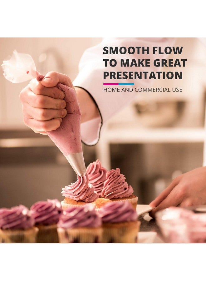 Inditradition Cake Icing Piping Bags | Pastry & Cake Decorating Disposable Bags (26 x 17 cm, Transparent) - Pack of 100 - Image 3