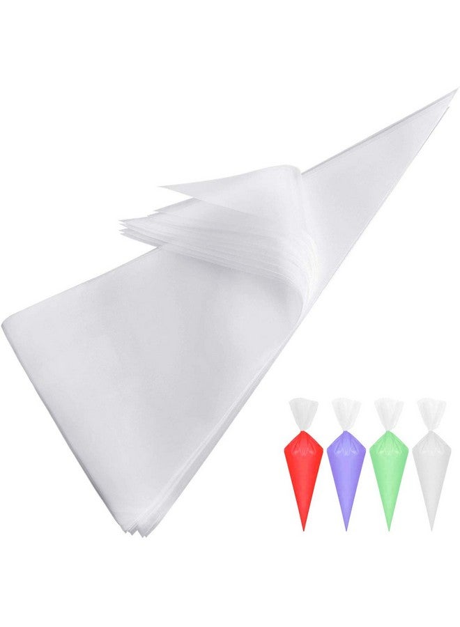 Inditradition Cake Icing Piping Bags | Pastry & Cake Decorating Disposable Bags (26 x 17 cm, Transparent) - Pack of 100 - Image 1